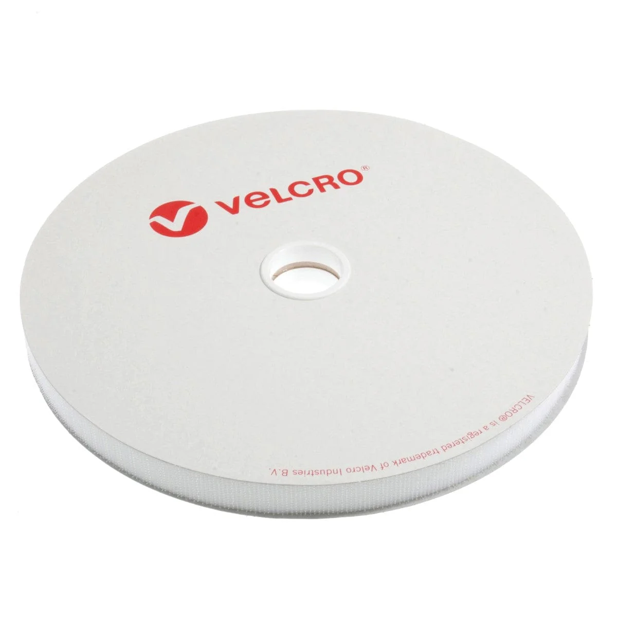 Velcro (Self adhesive): 20mm wide: White: Hook side only
