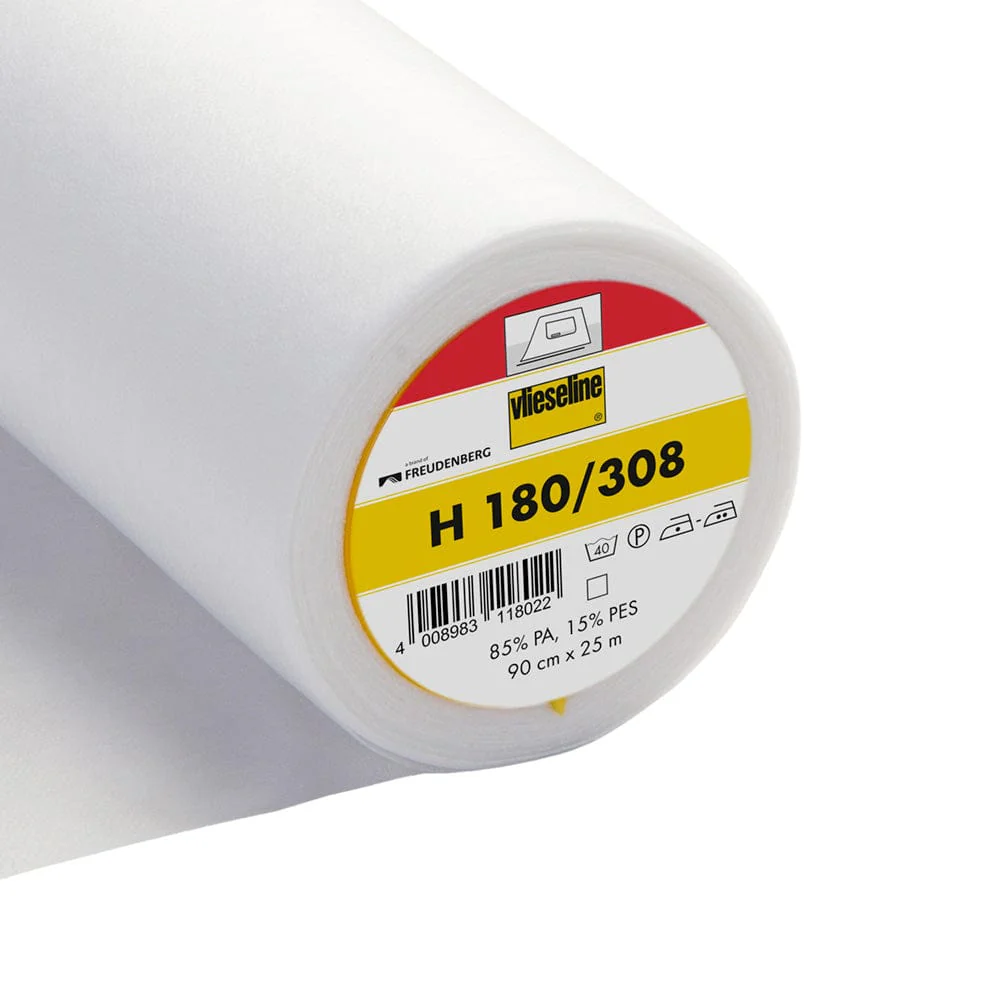 Vlieseline Fusible Interfacing Fabric - Ultrasoft Light - White (H180/308) Price per 1/4 metre