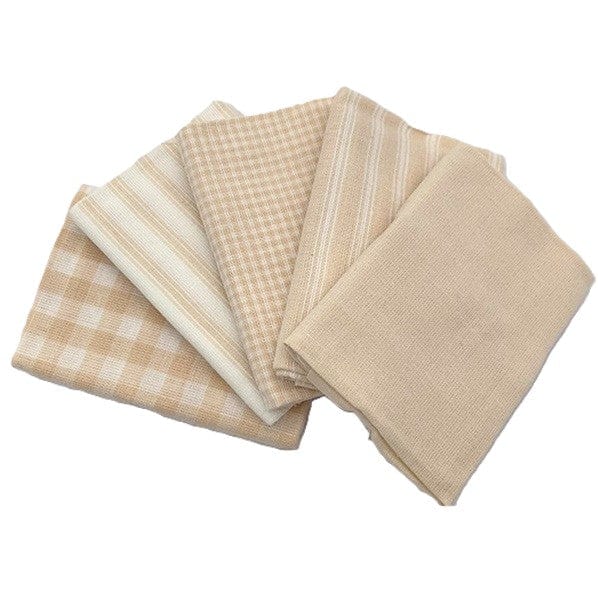 Woven Cotton Homespun: Fat Quarter Pack (4 colour options) 5 Piece - Image 2