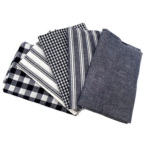 Woven Cotton Homespun: Fat Quarter Pack (4 colour options) 5 Piece - Image 3