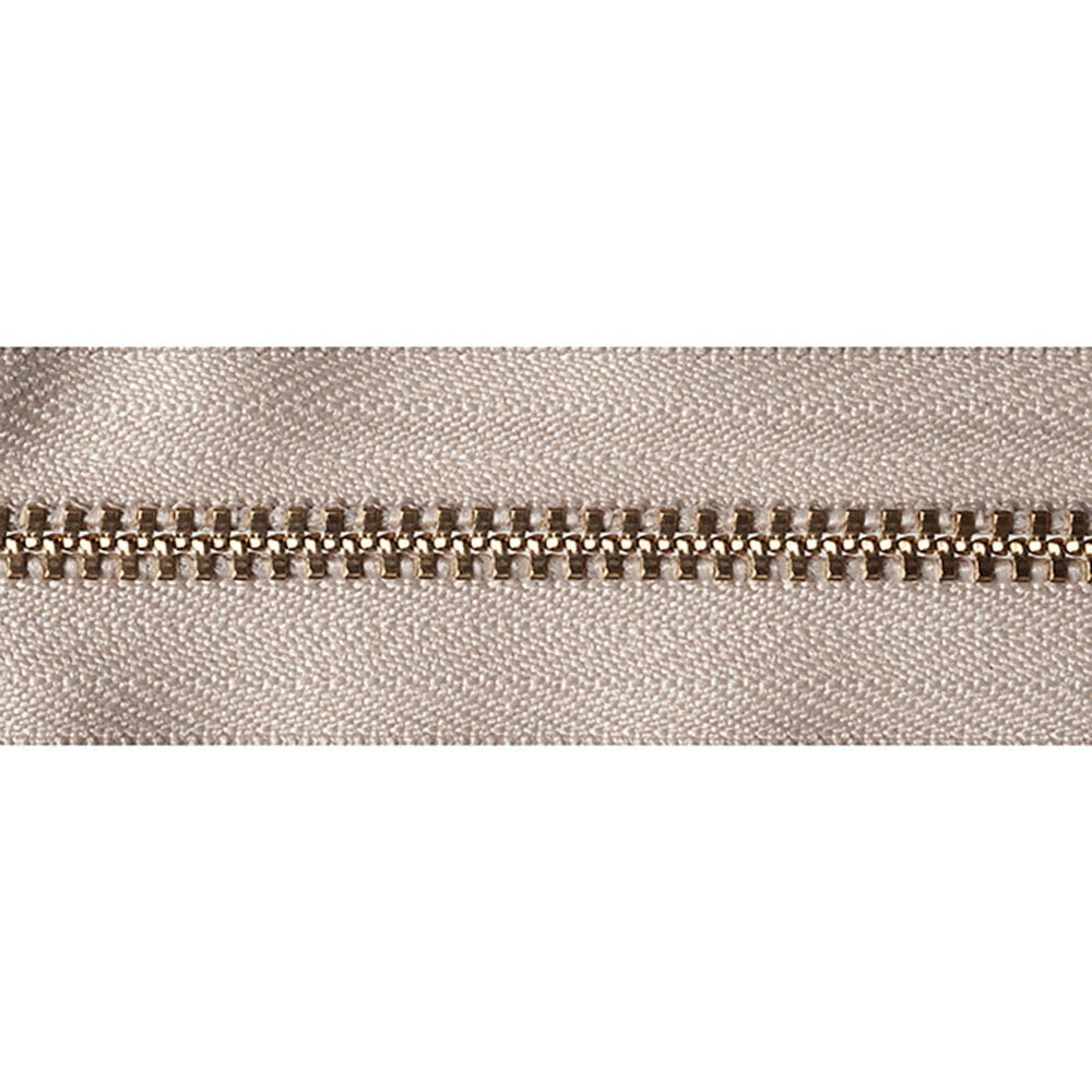 YKK Brass Jeans Zip 18cm / 7 inch: Beige (Colour 572) - Image 3