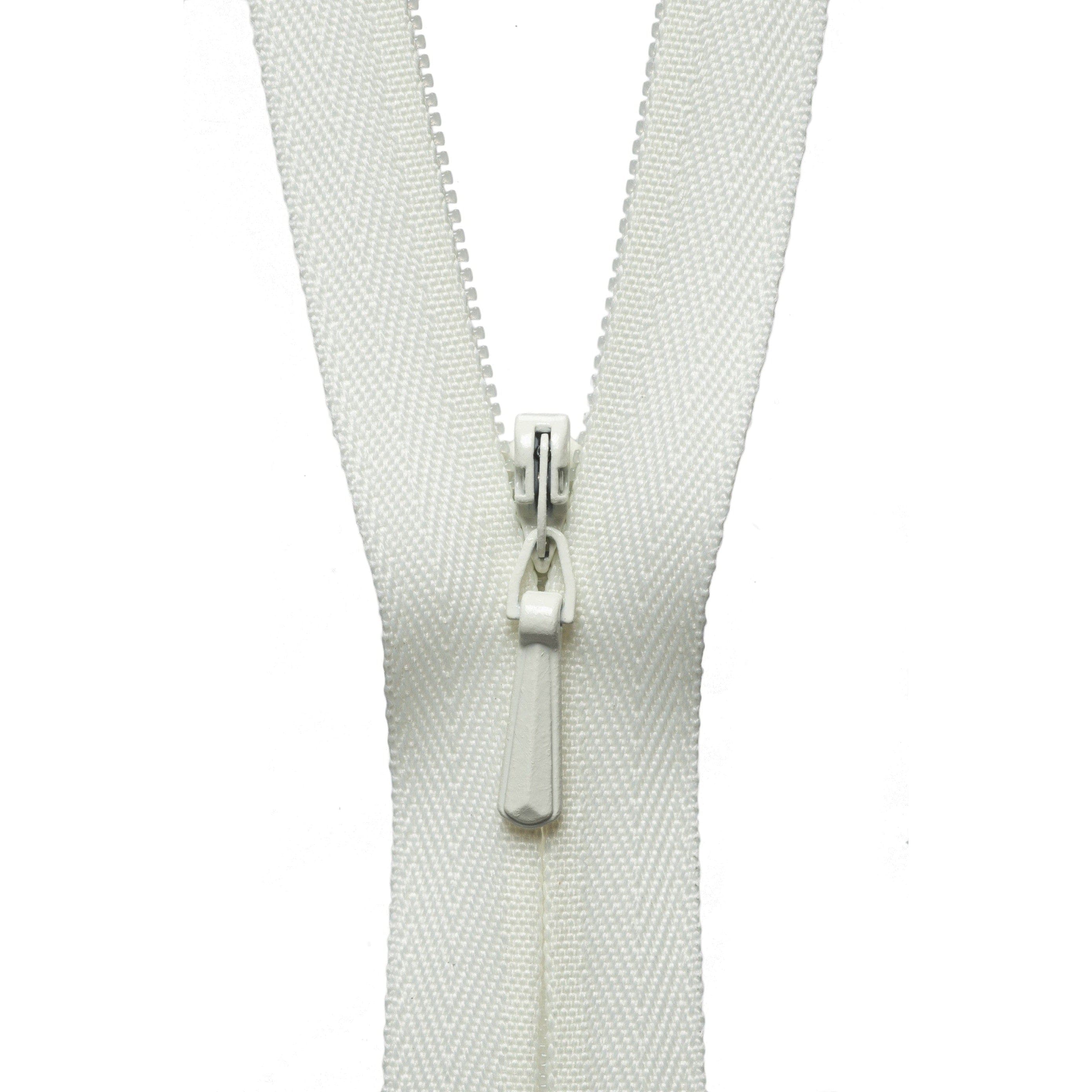YKK Concealed Zip 41cm / 16 inch: Cream (Colour 502)
