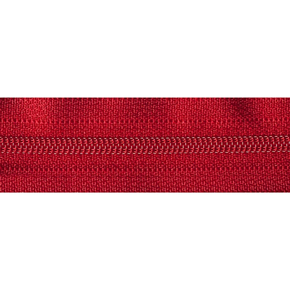 YKK Dress / Skirt Zip 20cm / 8 inch: Red (Colour 519) - Image 2