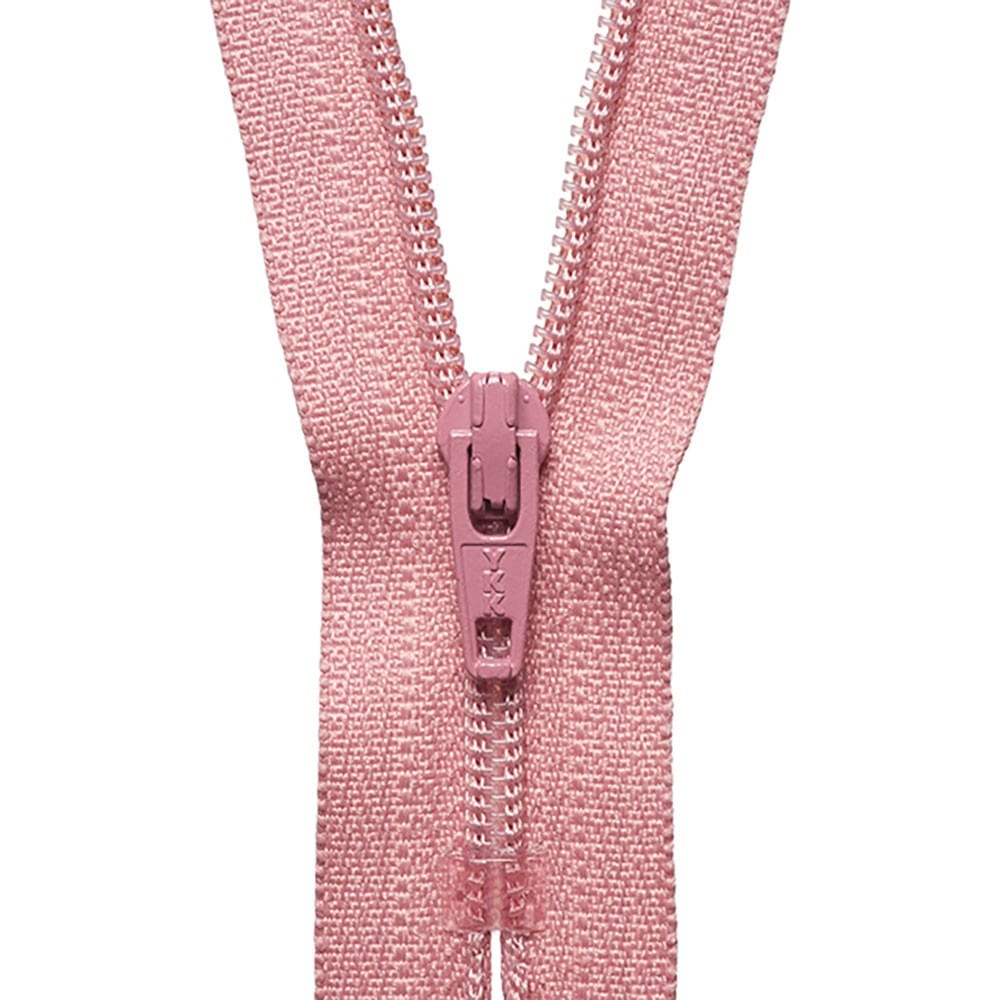 YKK Dress / Skirt Zip 36cm / 14 inch: Dusky Pink (Colour 070)