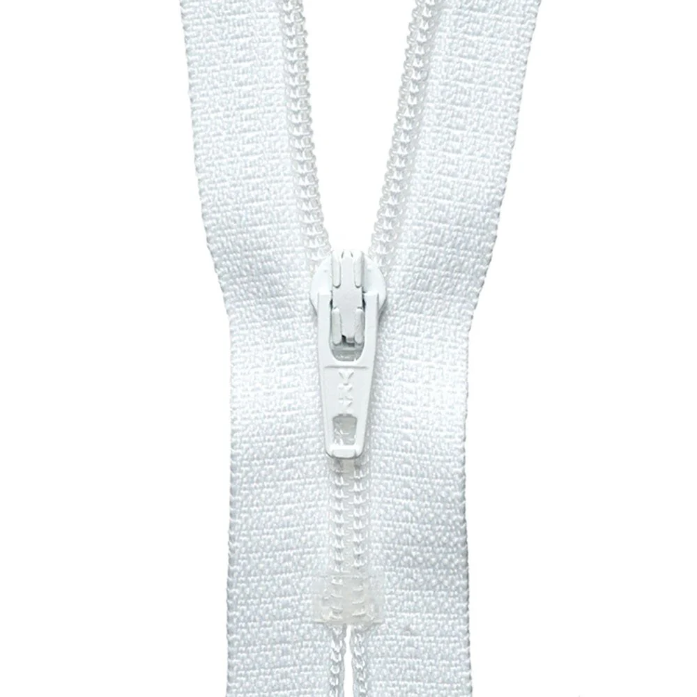 YKK Dress / Skirt Zip 36cm / 14 inch: White (Colour 501)