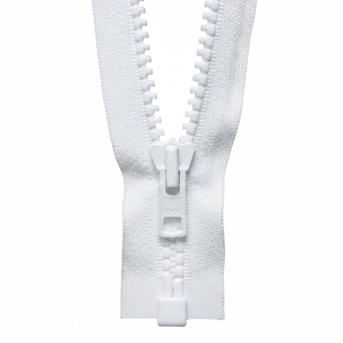 YKK Heavy Weight Open End Zip 46cm / 18 inch: White (Colour 501)