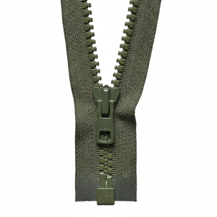 YKK Heavy Weight Open End Zip 51cm / 20 inch: Khaki (Colour 566)