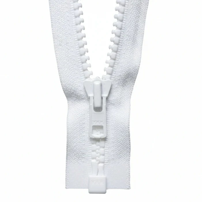 YKK Heavy Weight Open End Zip 56cm / 22 inch: White (Colour 501)