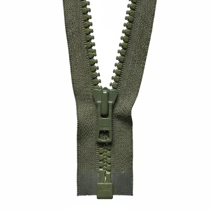 YKK Heavy Weight Open End Zip 81cm / 32 inch: Khaki (Colour 566)