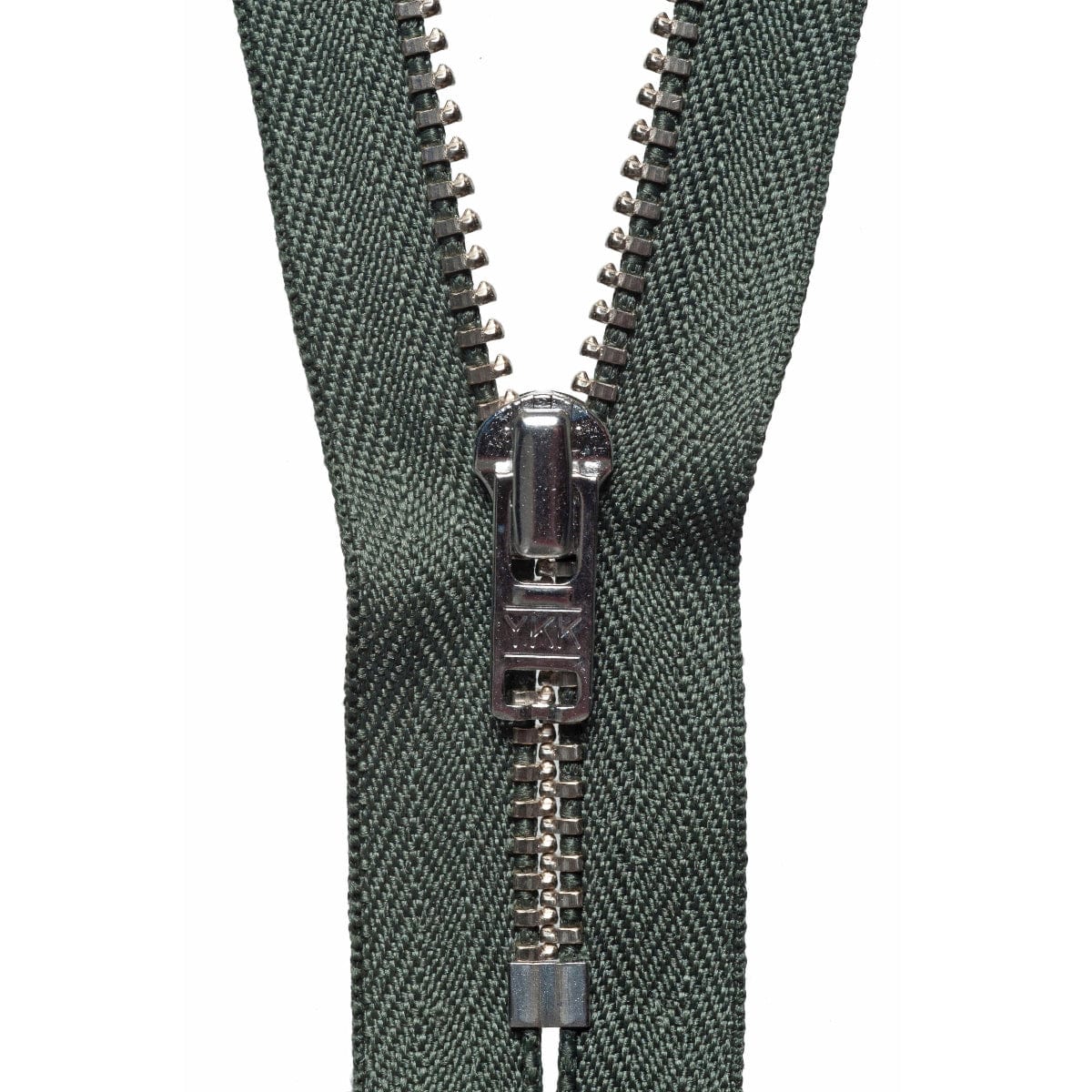 YKK Metal Trouser Zip 23cm / 9 inch: Spruce Green (Colour 567)