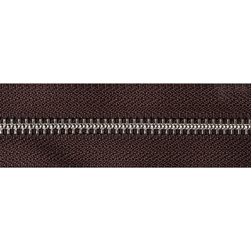 YKK Nickel Free Open End Zip 66cm / 26 inch: Brown (Colour 570) - Image 3