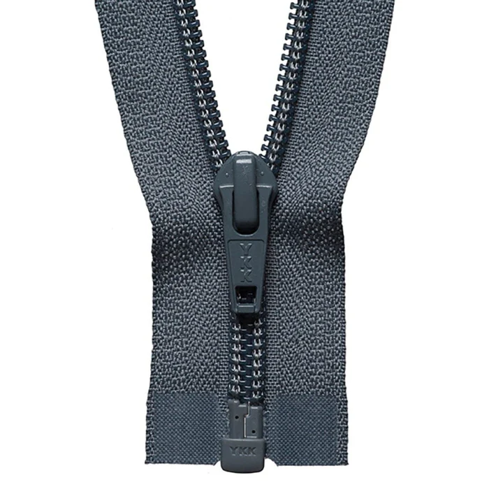 YKK Nylon Open End Zip 36cm / 14 inch: Dark Grey (Colour 578)