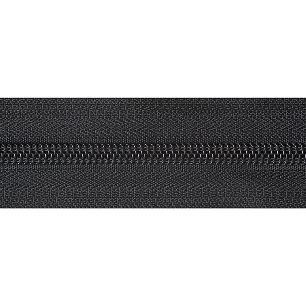 YKK Nylon Open End Zip 36cm / 14 inch: Black (Colour 580) - Image 3