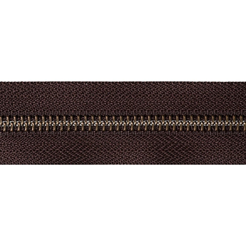 YKK Strong Open End Zip 66cm / 26 inch: Brown (Colour 570) - Image 2