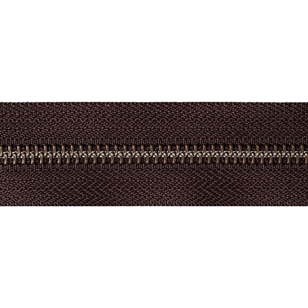 YKK Strong Open End Zip 76cm / 30 inch: Brown (Colour 570) - Image 2